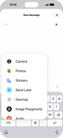 Press Genmoji.