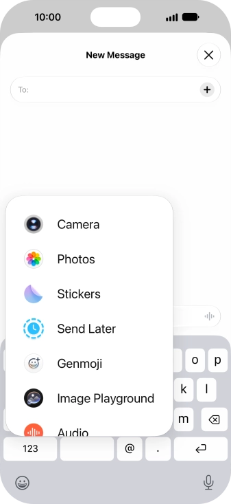 Press Genmoji.