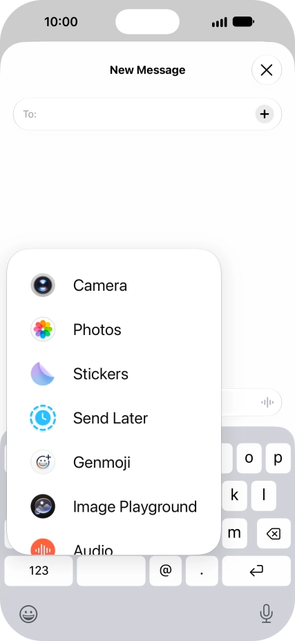 Press Genmoji.