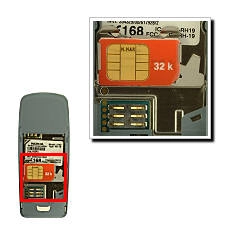 Extraiga la tarjeta SIM de su contenedor.