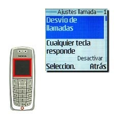 Vaya a Desvío de llamadas y pulse Seleccion..