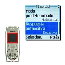 Vaya a Respuesta automática y pulse Seleccion..