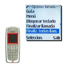 Vaya a Finaliz. todas llam. y pulse Seleccion..Se finalizan ambas llamadas.