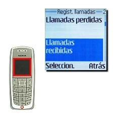 Llamadas recibidas, véase 2b.