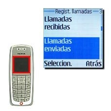 Llamadas enviadas, véase 2c.