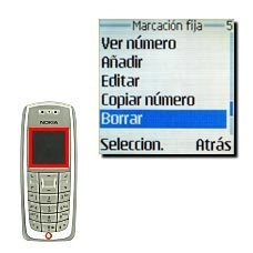 Vaya a Borrar y pulse Seleccion..