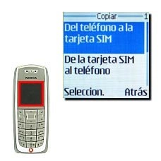 Elija Del teléfono a la tarjeta SIM o De la tarjeta SIM al teléfono.