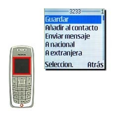 Vaya a Guardar y pulse Seleccion..