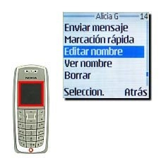 Vaya a Editar nombre y pulse Seleccion..