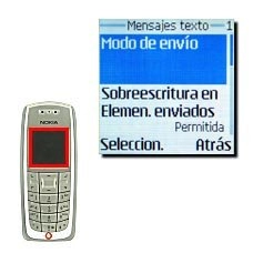 Vaya a Modo de envío y pulse Seleccion..