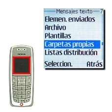 Vaya a Carpetas propias y pulse Seleccion..