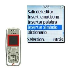 Vaya a Insertar símbolo y pulse Seleccion..