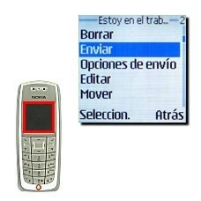 Vaya a Enviar y pulse Seleccion..
