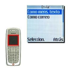Vaya a Como mens. texto y pulse Seleccion..