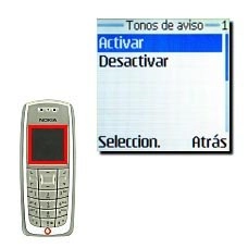Elija Activar o Desactivar y pulse Seleccion..El ajuste seleccionado aparece en la pantalla.