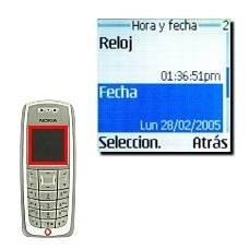 Vaya a Fecha y pulse Seleccion..