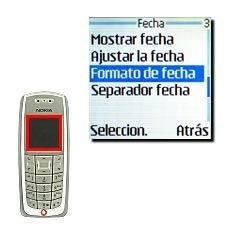 Vaya a Formato de hora y pulse Seleccion..