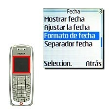 Vaya a Formato de fecha y pulse Seleccion..