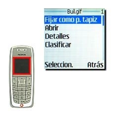 Elija Fijar como p. tapiz y pulse Seleccion..