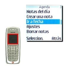 Vaya a Ir a fecha y pulse Seleccion..