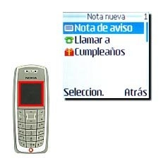 Elija el tipo de nota que desea añadir:Nota de aviso, véase 3a.