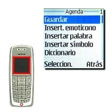 Vaya a Guardar y pulse Seleccion..Dependiendo del tipo de cita aparecerán los puntos del menú correspondientes. Realice las correcciones necesarias siguiendo los puntos en la pantalla.
