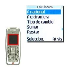 Vaya a A nacional y pulse Seleccion..La pantalla muestra ahora la cantidad en moneda nacional.