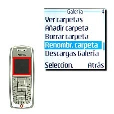 Elija Renombr.carpeta y pulse Seleccion..