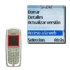 Vaya a Acceso a la web y pulse Seleccion..
