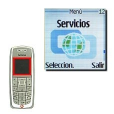 Vaya a Servicios y pulse Seleccion..