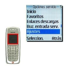 Elija Ajustes y pulse Seleccion..