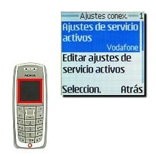 Vaya a Ajustes de servicio activos y pulse Seleccion..