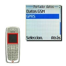Elija GPRS y pulse Seleccion..