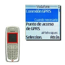 Vaya a Conexión GPRS y pulse Seleccion..