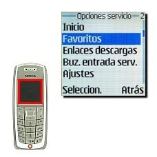 Vaya a Favoritos y pulse Seleccion..