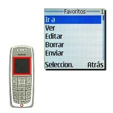 Vaya a Ir a y pulse Seleccion..La pantalla muestra que se ha establecido conexión.