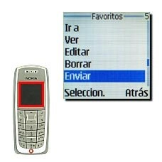 Vaya a Enviar y pulse Seleccion..