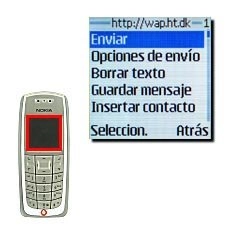 Vaya a Enviar y pulse Seleccion..