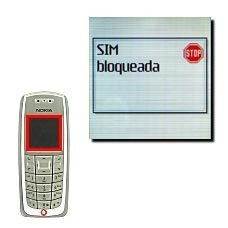 En la pantalla aparece SIM bloqueada y a continuación Introduzca el código PUK:. Introduzca el código PUK y pulse Aceptar.