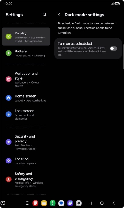 Press the indicator next to Press the indicator next to