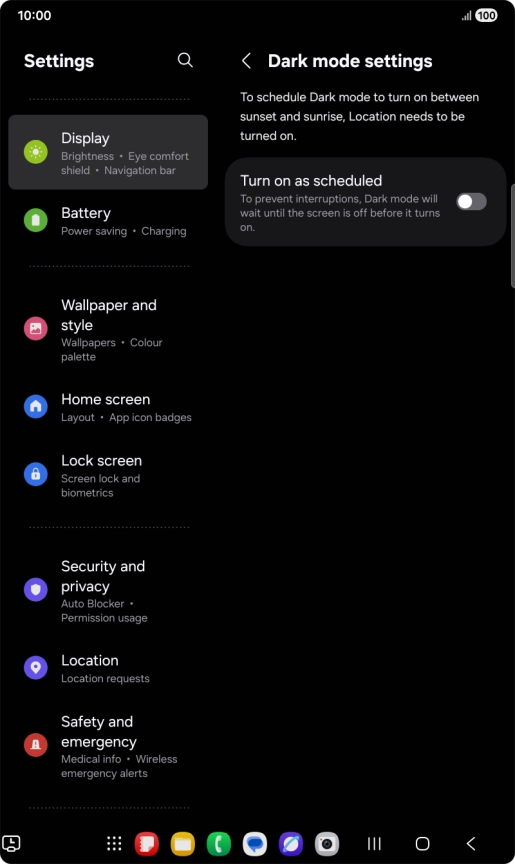 Press the indicator next to Press the indicator next to