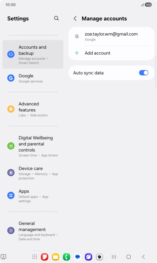 Press Add account. Press Add account.