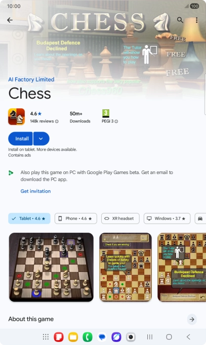 Press Install and follow the instructions on the screen to install the app. Press Install and follow the instructions on the screen to install the app.