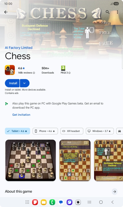 Press Install and follow the instructions on the screen to install the app. Press Install and follow the instructions on the screen to install the app.