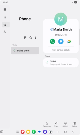 Press the Home key to return to the home screen.