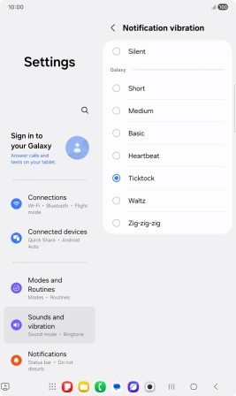 Press the required message tones to hear them.