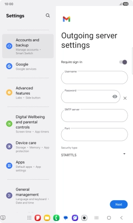 Press the indicator next to Press the indicator next to