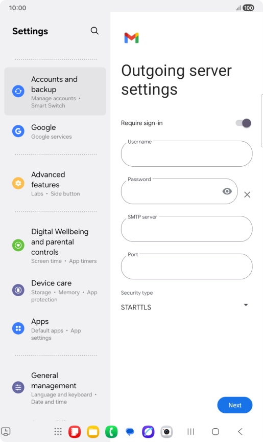 Press the indicator next to Press the indicator next to