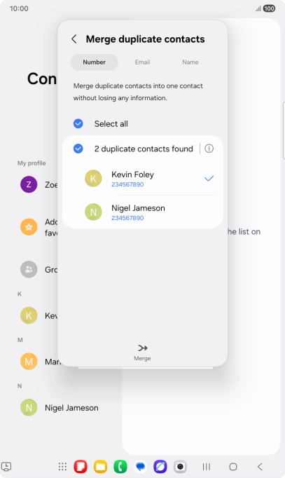 Press Merge. Press Merge.