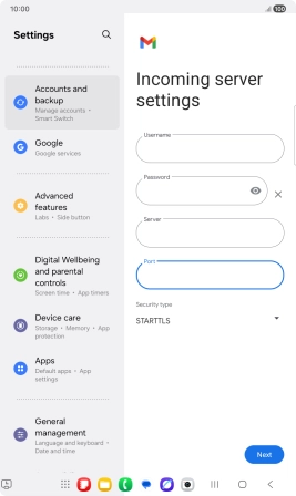 Press the drop down list below Press the drop down list below